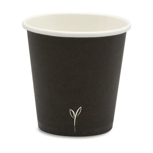 Bicchierini da caffè in carta riciclabile 80 ml Ø 5,7 cm bianchi, neri o avana Brenta Byò - 50 pz