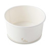 Coppette in carta per gelato e macedonia 250 ml bianche Ø 9,5 cm Brenta - 25 pz