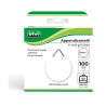 Appendicartelli adesivi in carta gommata Ø 35 mm portata 450 g Lebez - 100 pz
