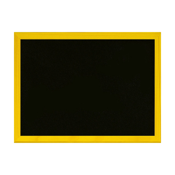 Lavagna nera per gessi 30x40 cm con cornice in legno colorato, 2 gessi e cancellino Lebez