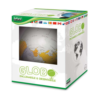 Mappamondo da tavolo inclinabile e orientabile Ø 10,5 cm fantasie assortite Lebez