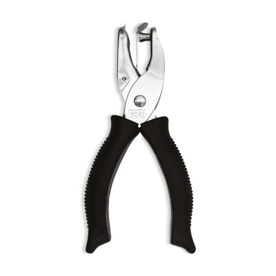 Perforatore a pinza 1 foro Ø 6 mm in metallo con impugnatura in gomma Lebez