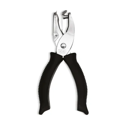 Perforatore a pinza 1 foro Ø 6 mm in metallo con impugnatura in gomma Lebez