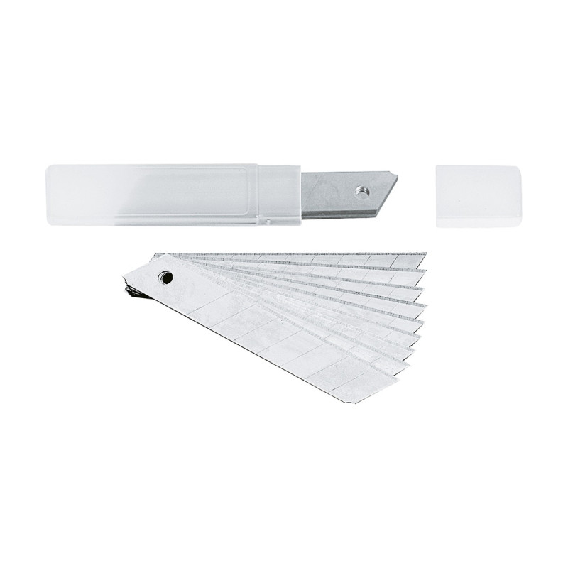 Lame di ricambio per cutter 18 mm lunghe 10 cm Lebez - 10 pz