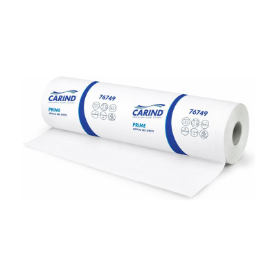 Lenzuolino medico in rotolo Carind Prime 2 veli pura cellulosa 60 cm x 50 m - 1 rotolo