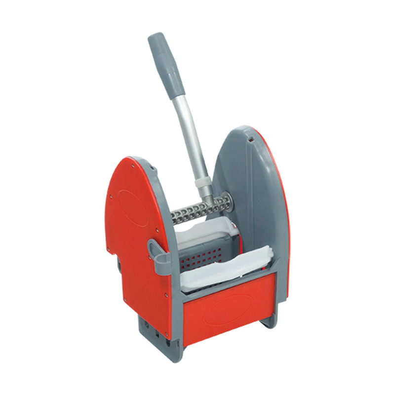 Pressa strizzatore per mop in plastica rossa con alberino in alluminio VDM 4100P
