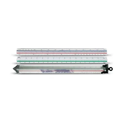 Scalimetro triangolare 6 scale per catasto in ABS Lyra