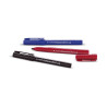 Marcatore indelebile Tratto Permanent Ink punta tonda con clip nero, blu o rosso Fila