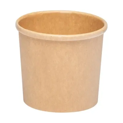 Porta zuppa in carta kraft laminata PP 350 ml per asporto Dampe Jungle - 50 pz