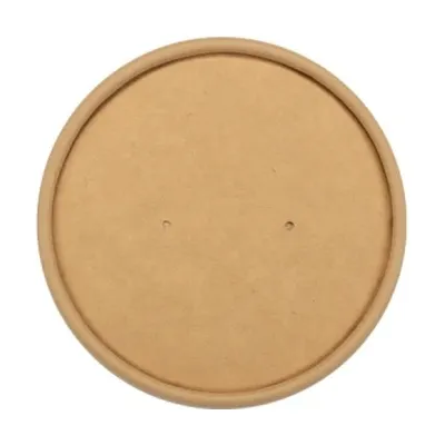Coperchi in carta kraft laminata PP Ø 9 cm per porta zuppa 230 e 350 ml Dampe Jungle - 50 pz