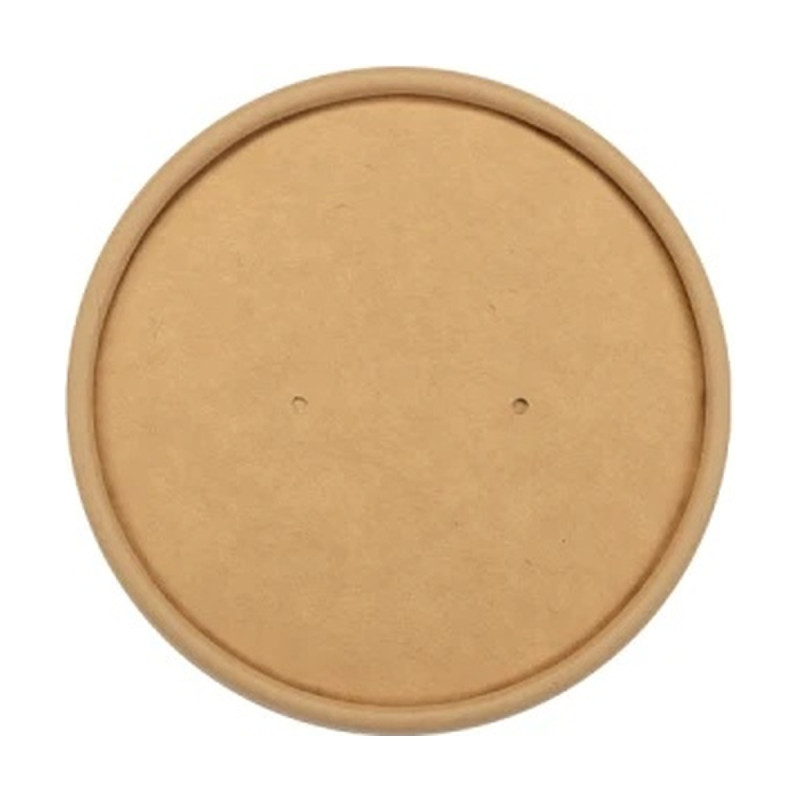 Coperchi in carta kraft laminata PP Ø 9 cm per porta zuppa 230 e 350 ml Dampe Jungle - 50 pz