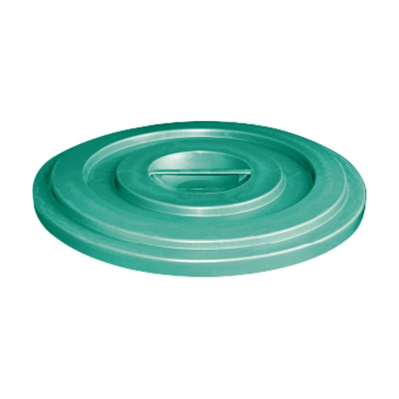Coperchio verde per bidone industriale da 100 litri in PP Ø 54 cm Mobil Plastic