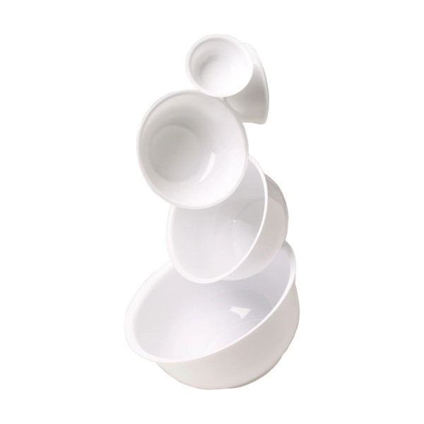 Bol ciotola in polipropilene bianco Ø 17 cm 1,0 litri per cucina e pasticceria Mobil Plastic