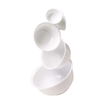 Bol ciotola in polipropilene bianco Ø 23 cm 2,5 litri per cucina e pasticceria Mobil Plastic
