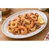 Sottofritti ovali in carta bianca 16x25 cm per fritti e piatti da portata La Carta è - 500 pz