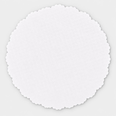 Sottofritti tondi in carta bianca Ø 15 cm per fritti e piatti da portata La Carta è - 500 pz