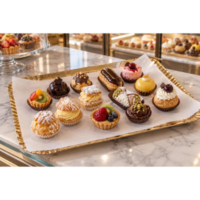 Carta pergamino argento neutra per alimenti 25x37 cm 35 g/m² per pasticceria e panificio La Carta è - 10 kg