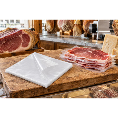 Foglietti HD a strappo coprifette 25x37 cm in polietilene ad alta densità per salumi e affettati La Carta è - 5 kg
