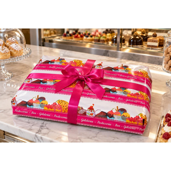 Carta pelleaglio Pasticceria Candy 75x100 cm 50 g/m² per incartare vassoi di pasticceria La Carta è - 10 kg