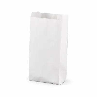 Sacchetti in carta kraft bianca con soffietto 12+9x26 cm 35 g/m² per alimenti e piccoli oggetti La Carta è - 1000 pz