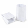 Sacchetti in carta kraft bianca per alimenti 8x16 cm con soffietto 45 g/m² per pane e pasticceria La Carta è - 10 kg
