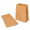 Sacchetti in carta sealing millerighe avana 12x24 cm con soffietto 40 g/m² per pane e alimenti La Carta è - 10 kg