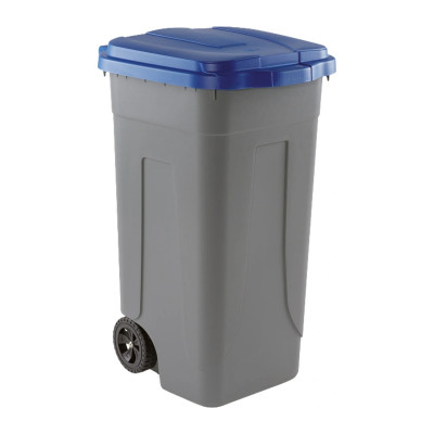 Bidone carrellato 100 litri Mobil Plastic con coperchio colorato - raccolta differenziata