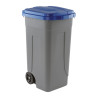 Bidone carrellato 100 litri Mobil Plastic con coperchio colorato - raccolta differenziata