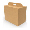 Scatola portapanettone e strenne con maniglia in cartone avana 43x26x34 cm portata 7 kg FAG