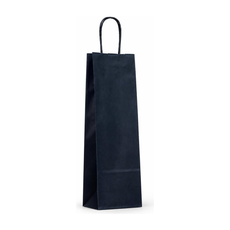 Busta portabottiglie in carta sealing colorata con maniglie ritorte 14+8,5x39,5 cm Carpad
