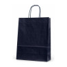 Shopper regalo in carta sealing blu notte o bordeaux con maniglie ritorte, varie misure Carpad