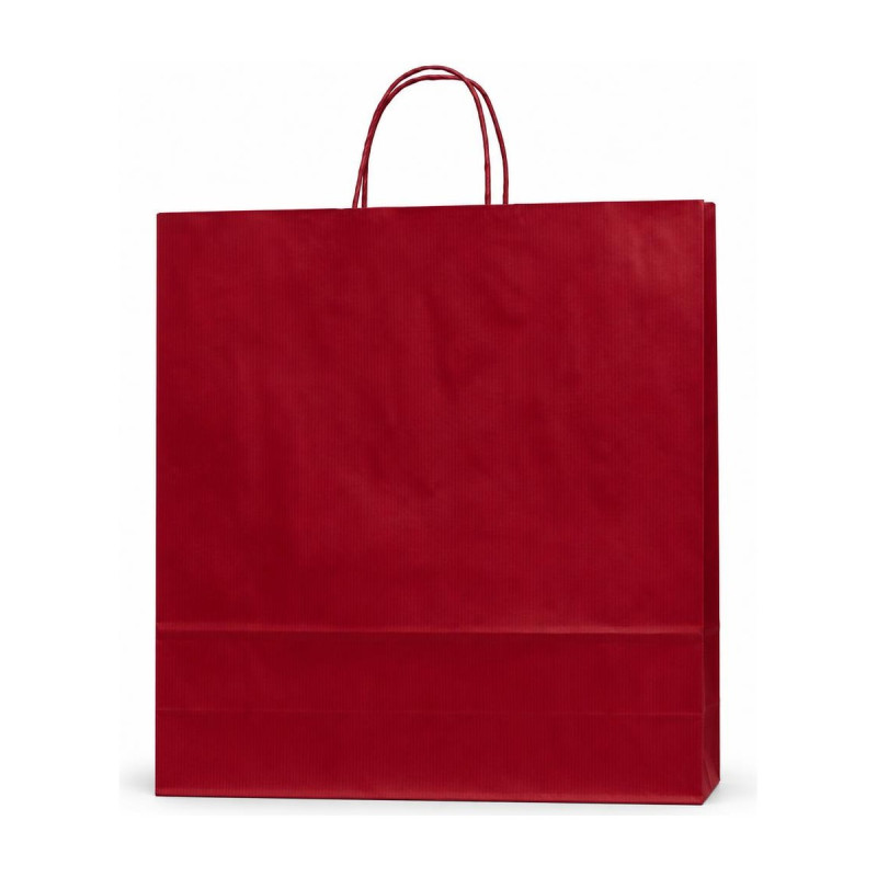 Shopper regalo in carta sealing blu notte o bordeaux con maniglie ritorte, varie misure Carpad