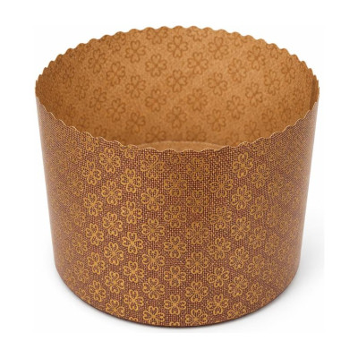 Stampo per panettone alto in carta da forno leggera 800 g Ø 16,5 x 11 cm Del Pin