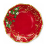 Piatti di carta natalizi Warm Christmas 24 cm - 8 pz