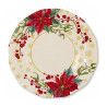 Piatti di carta natalizi Romantic Christmas 24 cm - 8 pz
