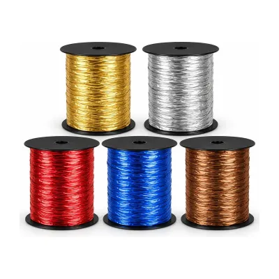 Nastro regalo Polysilk Metal metallizzato increspato rocchetto 50 m Italpak