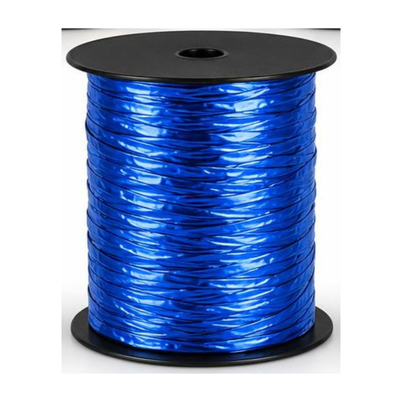 Nastro regalo Polysilk Metal metallizzato increspato rocchetto 50 m Italpak - blu