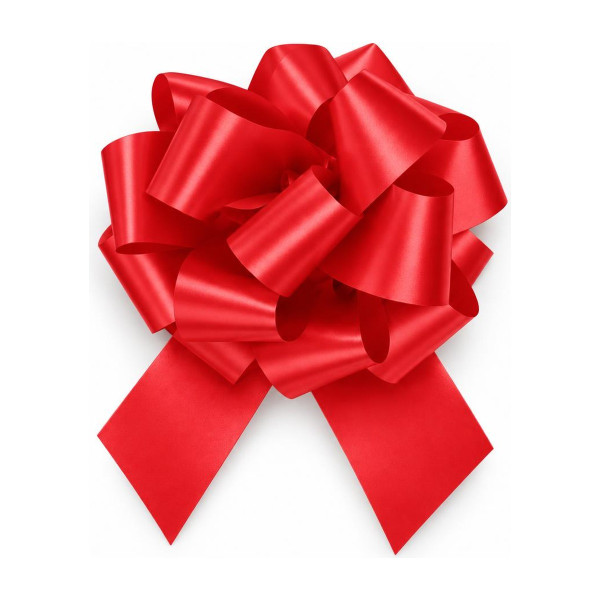 Coccarda regalo a strappo linea E Ø 10 cm, nastro 19 mm, 3 colori Brizzolari