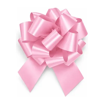 Coccarda regalo a strappo maxi linea E Ø 25 cm, nastro 70 mm, 5 colori Brizzolari