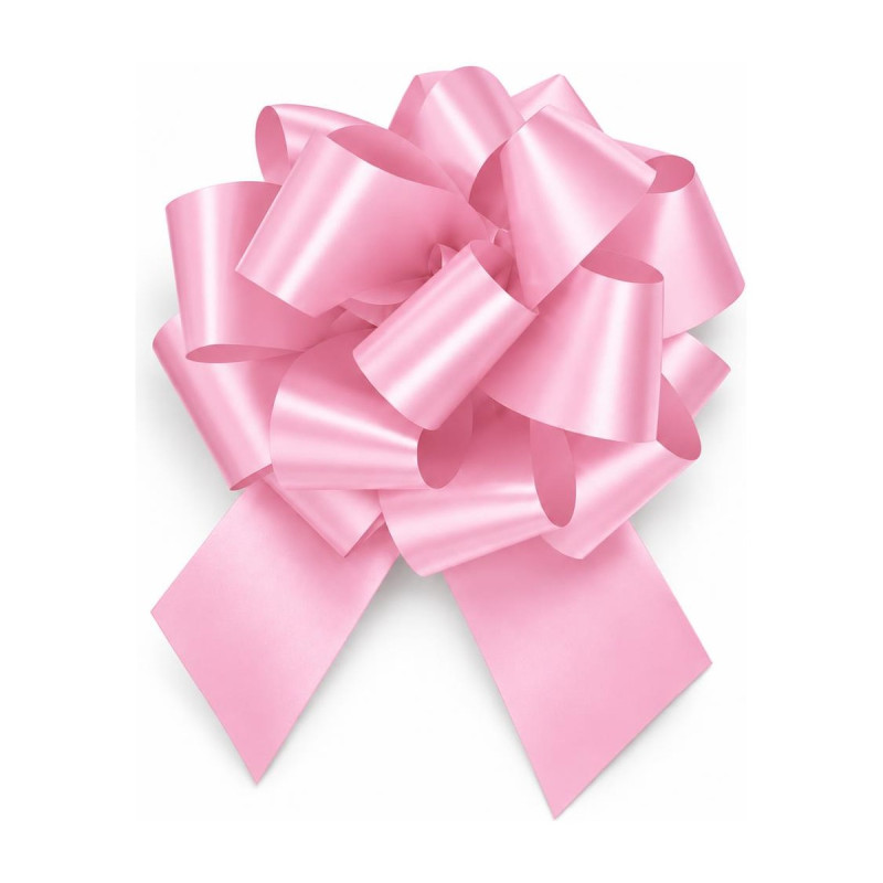 Coccarda regalo a strappo maxi linea E Ø 25 cm, nastro 70 mm, 5 colori Brizzolari