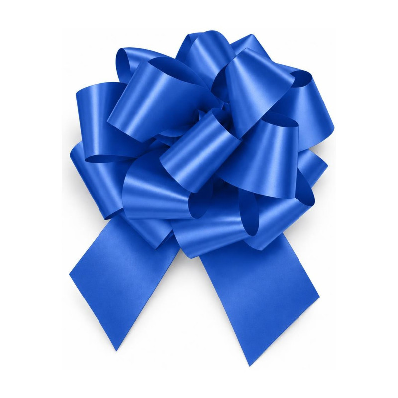 Coccarda regalo a strappo maxi linea E Ø 25 cm, nastro 70 mm, 5 colori Brizzolari