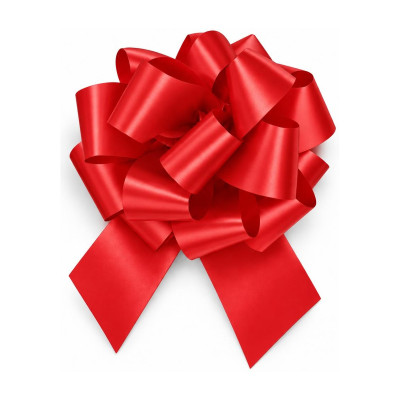 Coccarda regalo a strappo maxi linea E Ø 25 cm, nastro 70 mm, 5 colori Brizzolari