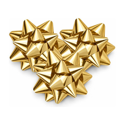 Stelle regalo Splendid Ø 6,5 cm in confezione da 100, 4 colori Brizzolari