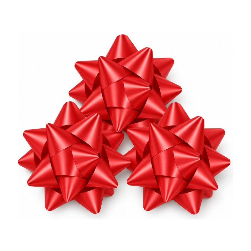 Stelle regalo linea E Ø 5 cm in confezione da 100, 1 colore Brizzolari