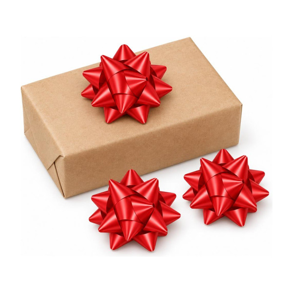 Stelle regalo linea E Ø 5 cm in confezione da 100, 1 colore Brizzolari