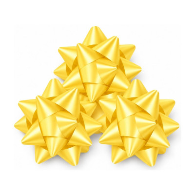 Stelle regalo linea E Ø 9 cm in confezione da 70, 3 colori Brizzolari