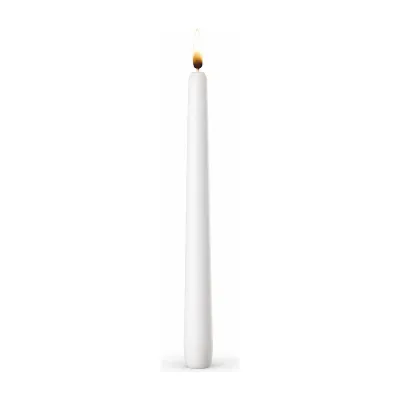 Candela a stelo Lumistella Ø 2 x 25 cm in cera, bianca o avorio, durata 7 ore Leone