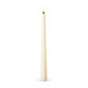 Candela a stelo Lumistella Ø 2 x 25 cm in cera, bianca o avorio, durata 7 ore Leone