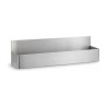 Portabottiglie da banco in acciaio inox satinato 55 x 10 x 16 cm per bottiglie con versatore Leone