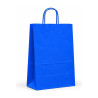 Shopper in carta tinta unita 18+8x24 cm con maniglie ritorte, 6 colori Carpad